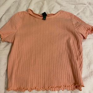 Wild fable lettuce hem top